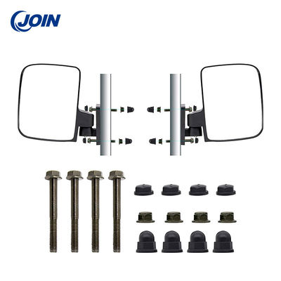 Gương xe chơi gôn ODM Gương có thể điều chỉnh bằng nylon có thể gập lại Gương đen