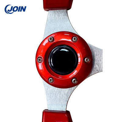 PVC Red Golf Cart Vô lăng 12,5in Màu đơn không có hoa văn