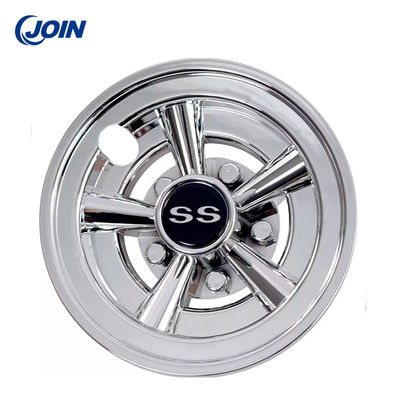 8&quot; SS Golf Cart Bánh xe và lốp Hub Caps Electric Buggy Chrome