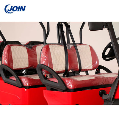 Lozenge Custom Golf Cart Ghế không thấm nước Xe đẩy 2 chỗ màu đen và trắng