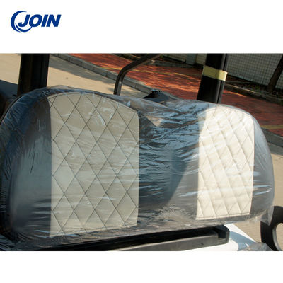 Lozenge Custom Golf Cart Ghế không thấm nước Xe đẩy 2 chỗ màu đen và trắng