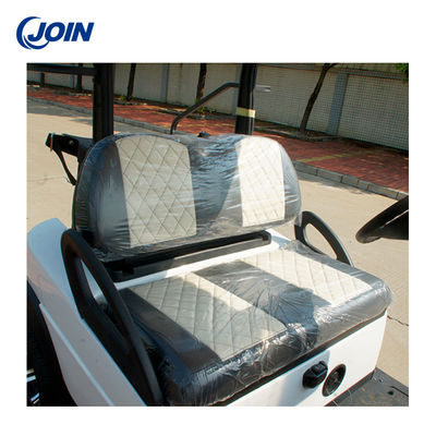 Lozenge Custom Golf Cart Ghế không thấm nước Xe đẩy 2 chỗ màu đen và trắng