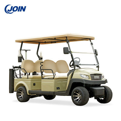 Kính chắn gió có thể gập lại trong suốt Acrylic Golf Buggies Xe golf 8 chỗ