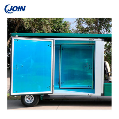 Xe golf tùy chỉnh Hộp chở hàng bằng nhôm Cửa trượt ba tấm cho xe đẩy tiện ích